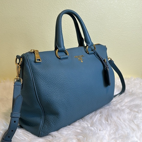 💯Authentic Prada Blue Leather Women's Bag🍀 - Picture 16 of 16